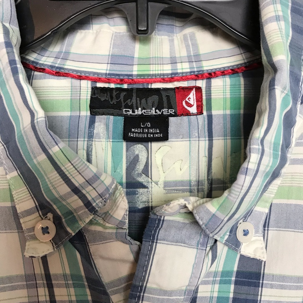 Quiksilver Casual Shirt. Size Large - Picture 8 of 8